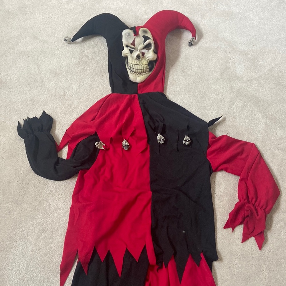 Evil Jester Kids Costume